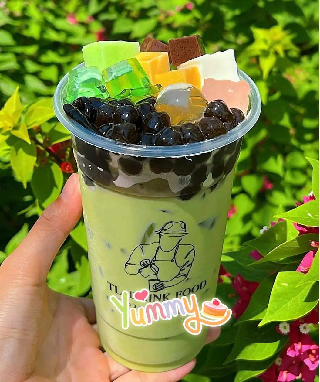 Hình ảnh Trà sữa matcha full topping