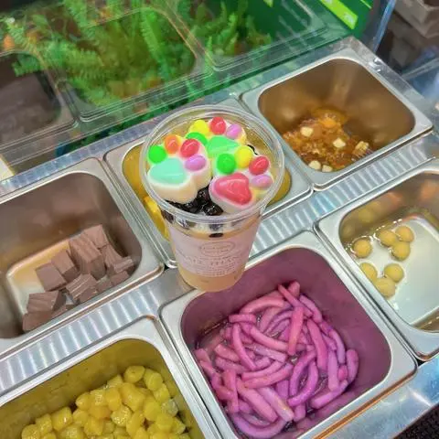 Hình ảnh Trà sữa chân mèo sốt tan chảy