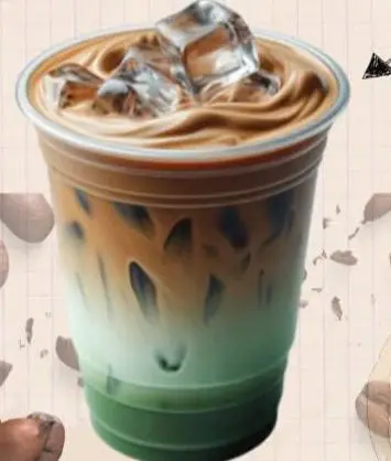 Hình ảnh Cà phê latte bạc hà