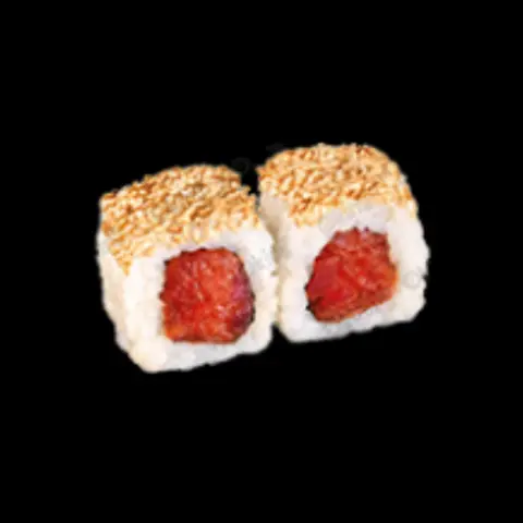 Hình ảnh Inside Out Spicy Sake Roll - Cuộn Cơm Cá Hồi Sốt Cay  (8 viên)