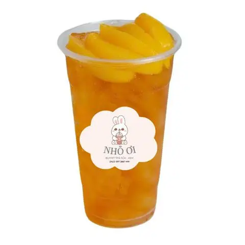 Hình ảnh Hồng Trà Đào Trân Châu Giòn