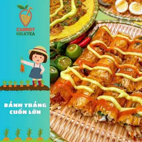 Hình ảnh Bánh tráng cuốn lớn