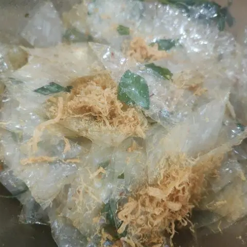 Hình ảnh Bánh tráng trộn sate chà bông chay 