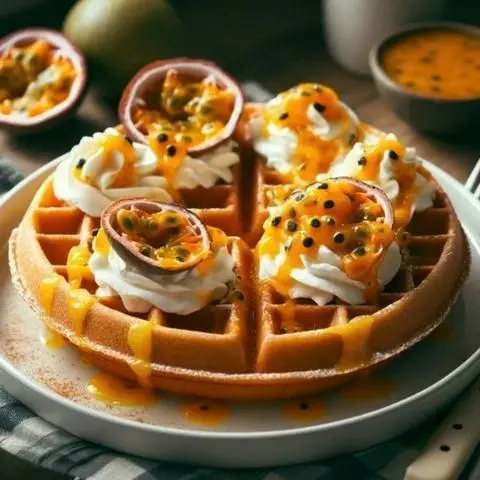 Hình ảnh Waffle Chanh dây - Passion fruit