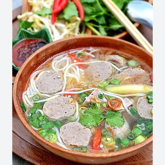 Hình ảnh bún bò bò viên