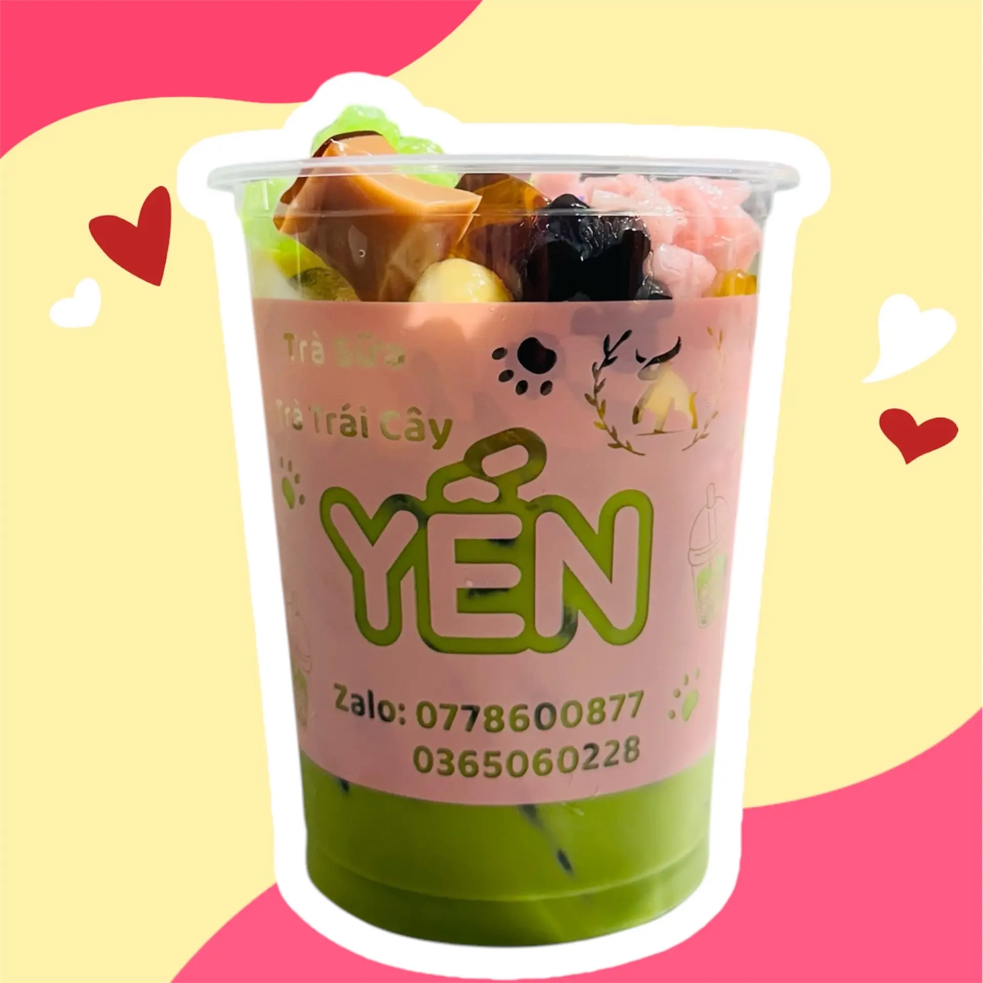 Hình ảnh Thái Xanh Fulltopping 1000ml