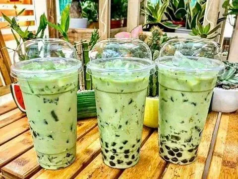 Hình ảnh trà sữa thái xanh
