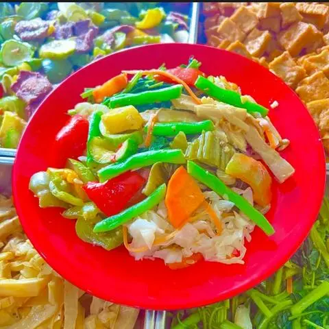 Hình ảnh cơm rau thập cẩm 