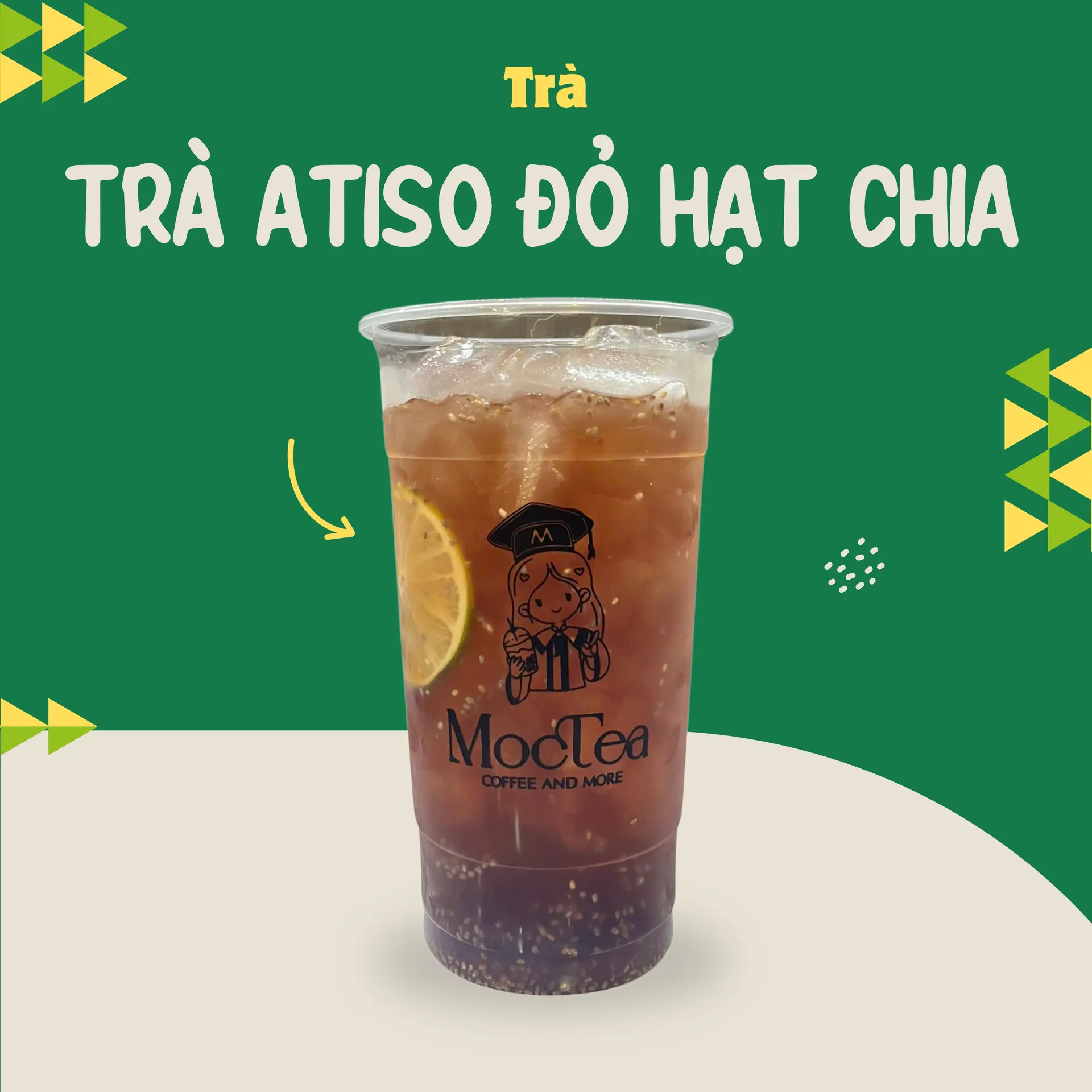 Hình ảnh Trà Atiso đỏ hạt chia