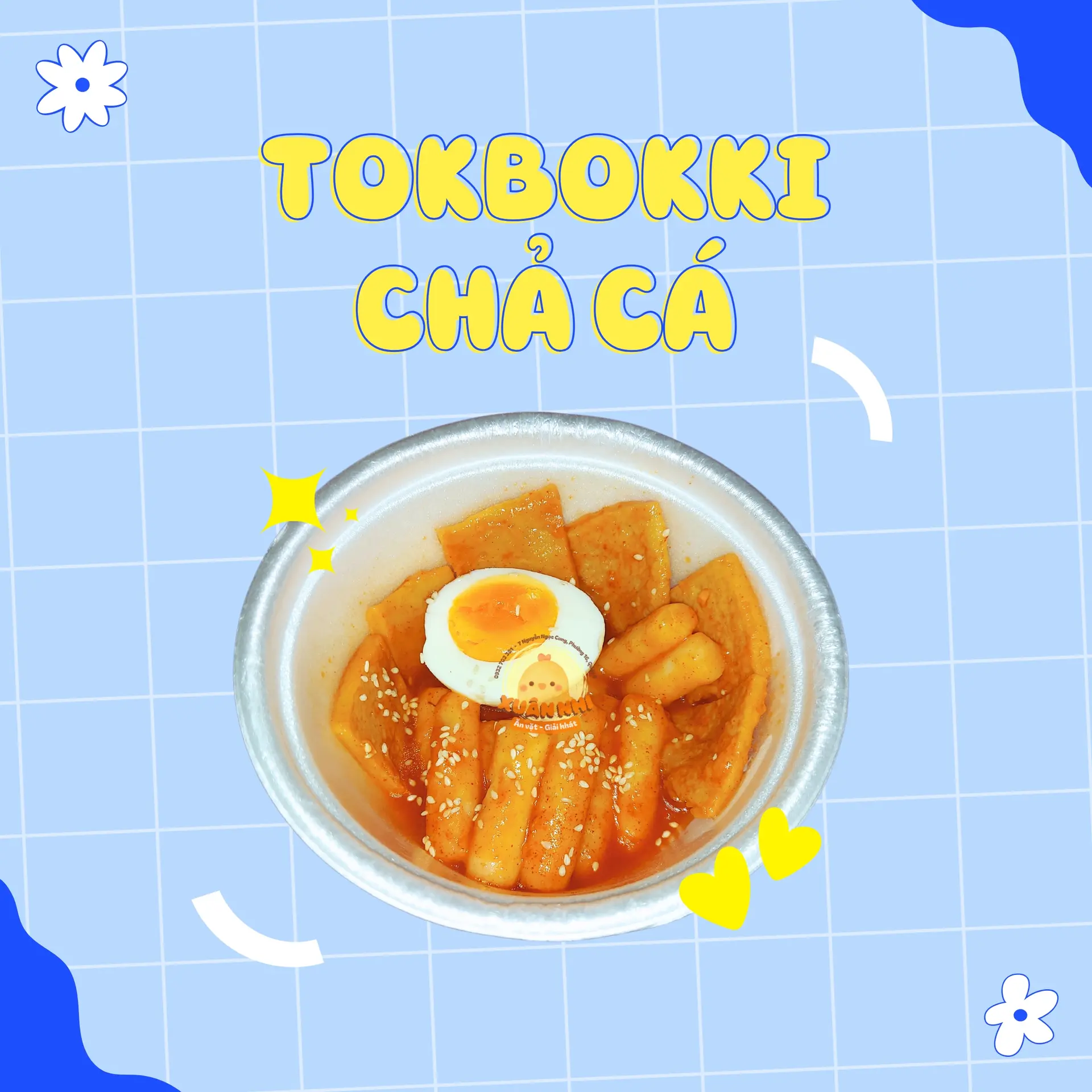 Hình ảnh Bánh gạo tokbokki xào chả cá Hàn Quốc