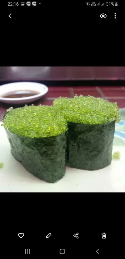 Hình ảnh Sushi trứng tôm