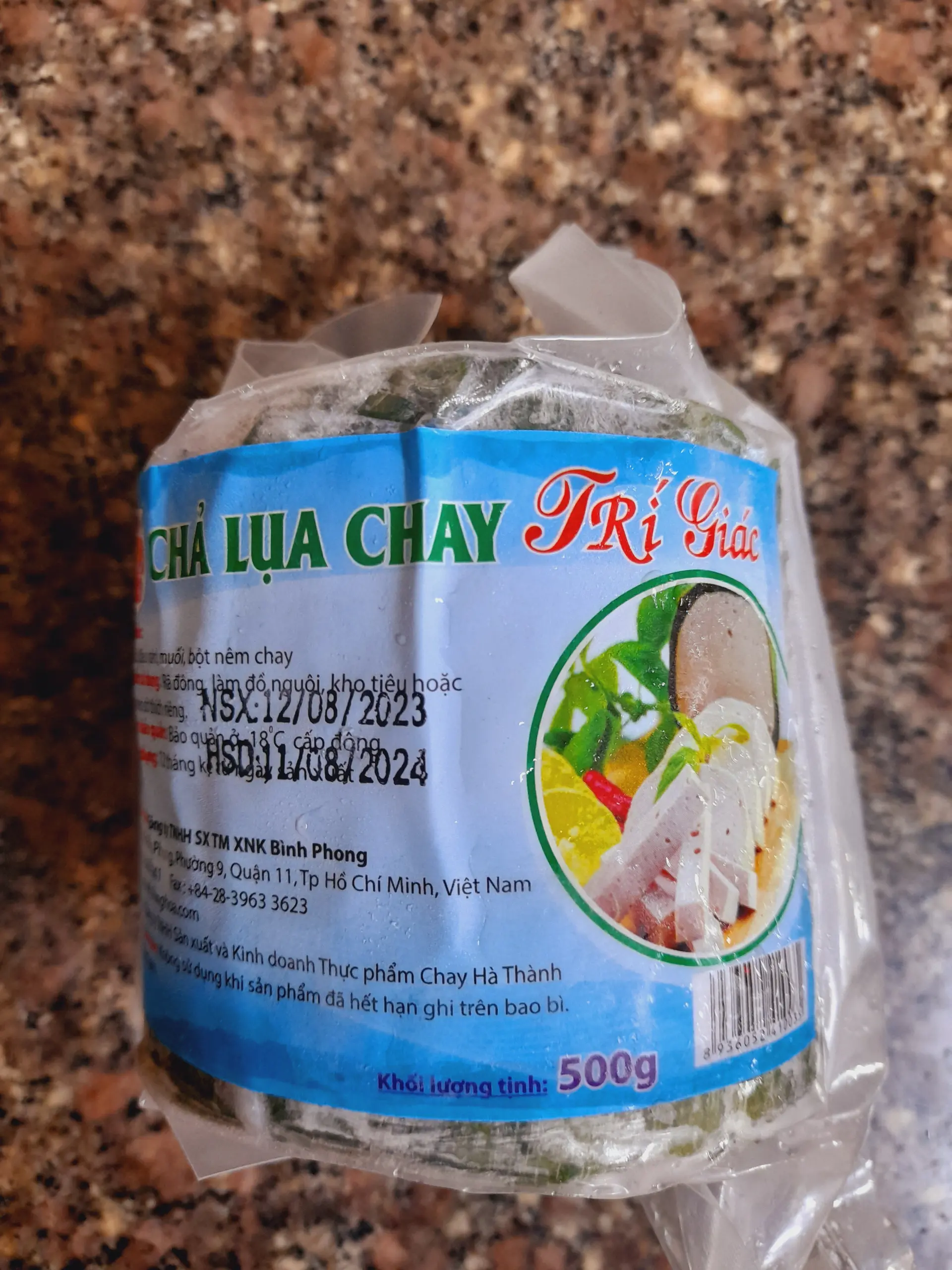 Hình ảnh chả lụa chay TRÍ GIÁC 500g