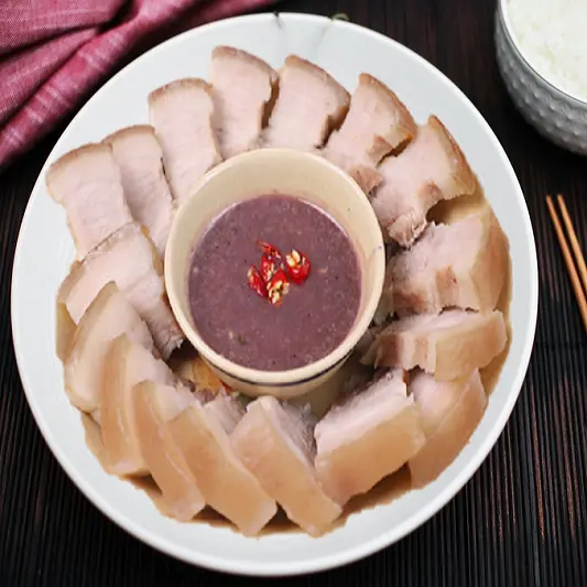 Hình ảnh Cơm Thịt Luộc Cà Pháo Mắm Tôm