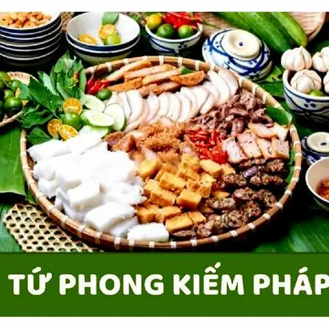 Hình ảnh Tứ phong kiếm pháp - full topping phần 4 người kèm 4 nước tắc