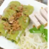 Hình ảnh Cơmbo  2 Bánh Cuốn Lá Dứa 3 Chả tặng 1  nước suối 