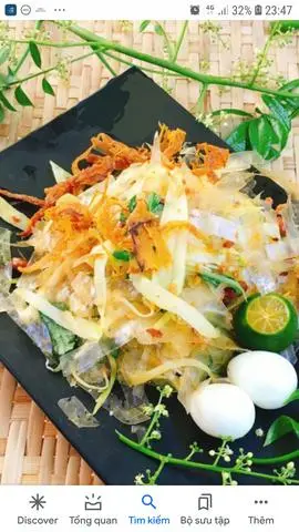 Hình ảnh Bánh Tráng Mỡ Hành +thịt Bằm 