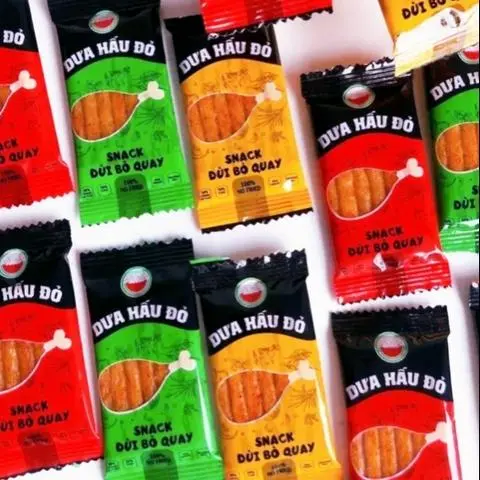 Hình ảnh 24 Gói Đùi Bò Quay Hiệu Dưa Hấu Đỏ-1 Dây 