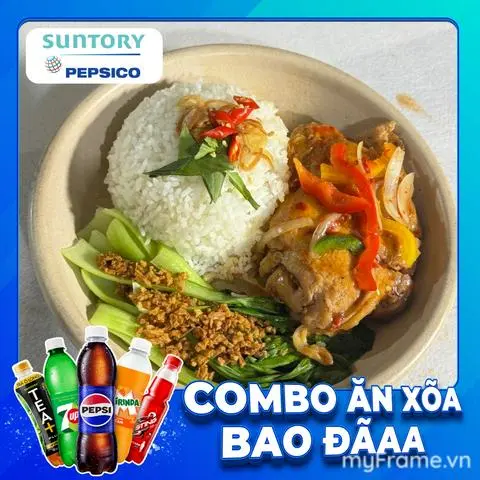 Hình ảnh Combo - cơm gà Tứ Xuyên - nước ngọt spvb