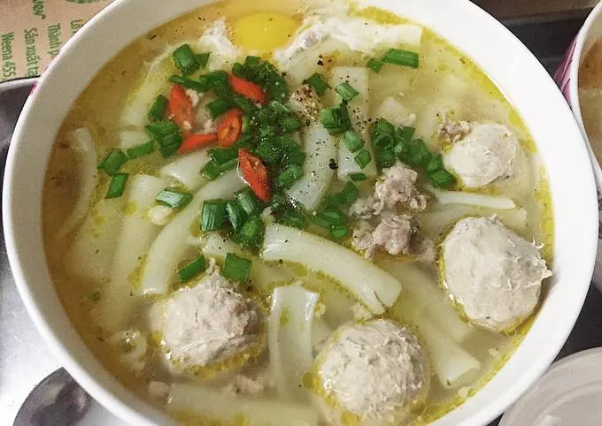 Hình ảnh nui bò viên