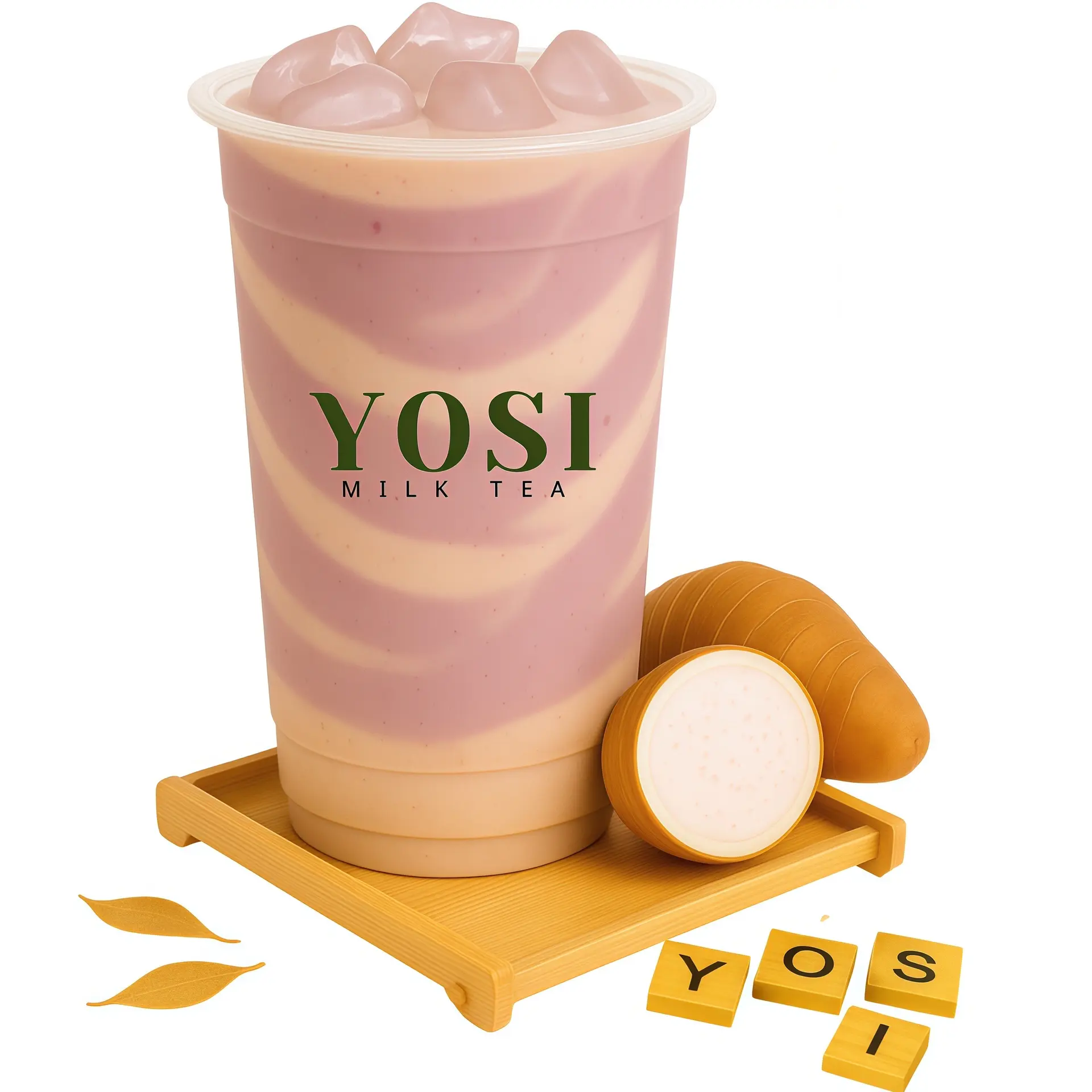 Hình ảnh Trà Sữa Tuỳ Thích+Khoai Môn Tươi [Ly Lớn 700ml]