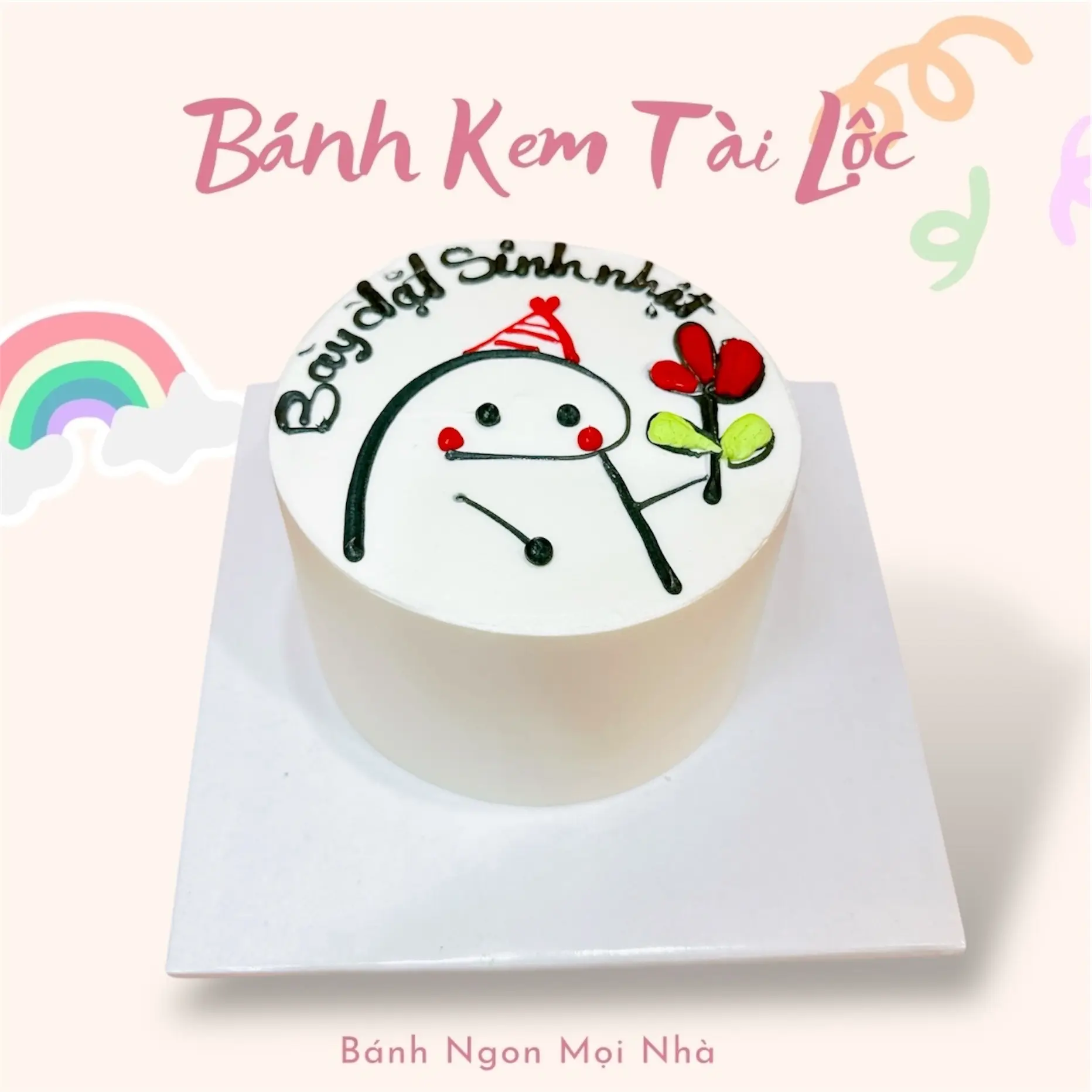 Hình ảnh BÁNH KEM BÀY ĐẶT SINH NHẬT ><