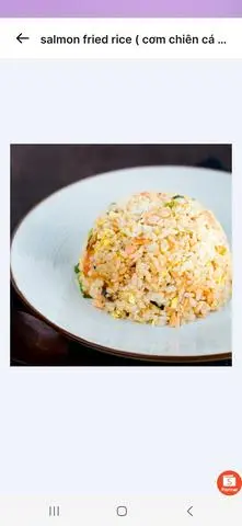 Hình ảnh Salmon fried rice (Cơm chiên cá hồi)