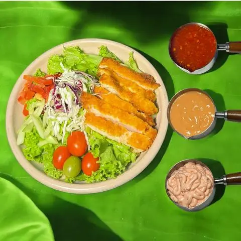 Hình ảnh Salad gà chiên tempura