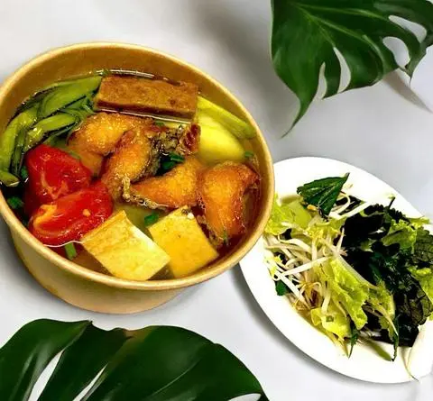 Hình ảnh Bún Cá Chiên Giòn + Chả Cá Nha Trang
