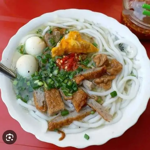 Hình ảnh bánh canh bột gạo, bột mì ( bột lọc) chả cá Quy nhơn 