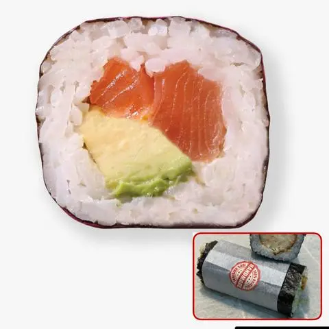 Hình ảnh [HOT] Cá hồi sashimi & bơ sushi roll