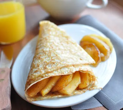 Hình ảnh BÁNH CRÊPE TÁO NƯỚNG 