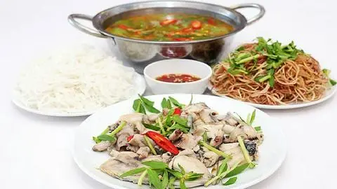Hình ảnh Lẩu ếch lá giang