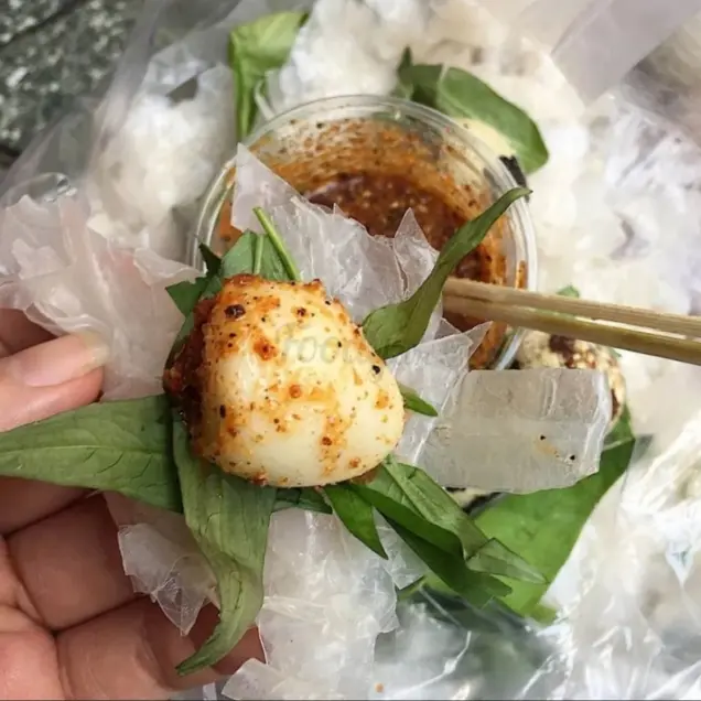 Hình ảnh bánh tráng chấm