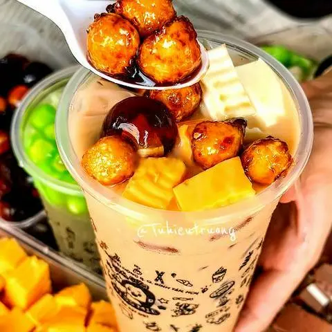 Hình ảnh Trà sữa thái xanh super phô mai