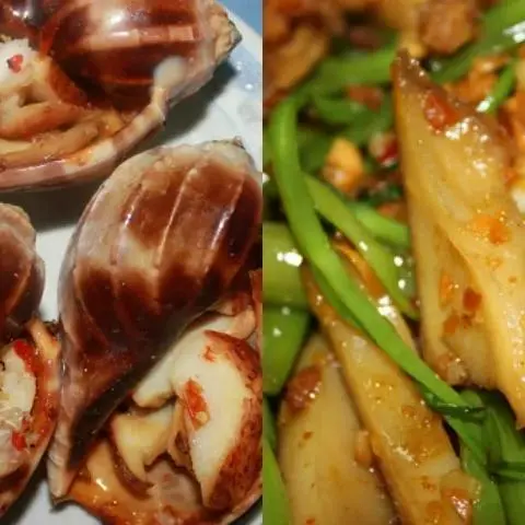 Hình ảnh Ốc khế xào tỏi bắp