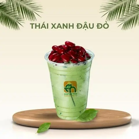Hình ảnh Trà sữa thái xanh đậu đỏ