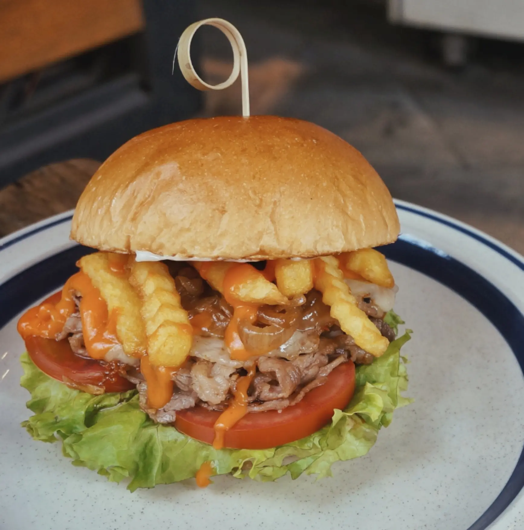 Hình ảnh Burger Ba Chỉ Bò Mỹ