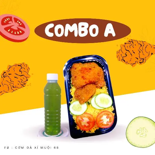 Hình ảnh CƠM GÀ CHIÊN XÙ + TRÀ TẮC XANH 