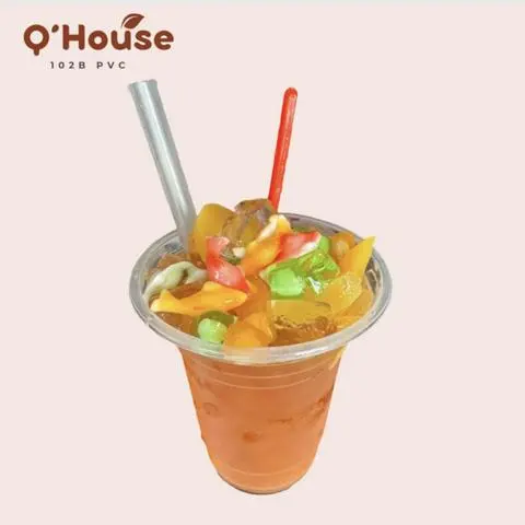 Hình ảnh Trà Đào Hạt Chia