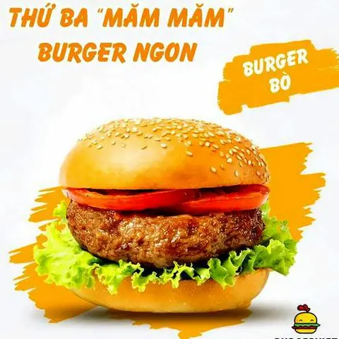 Hình ảnh Hamburger Bò Sốt Majo