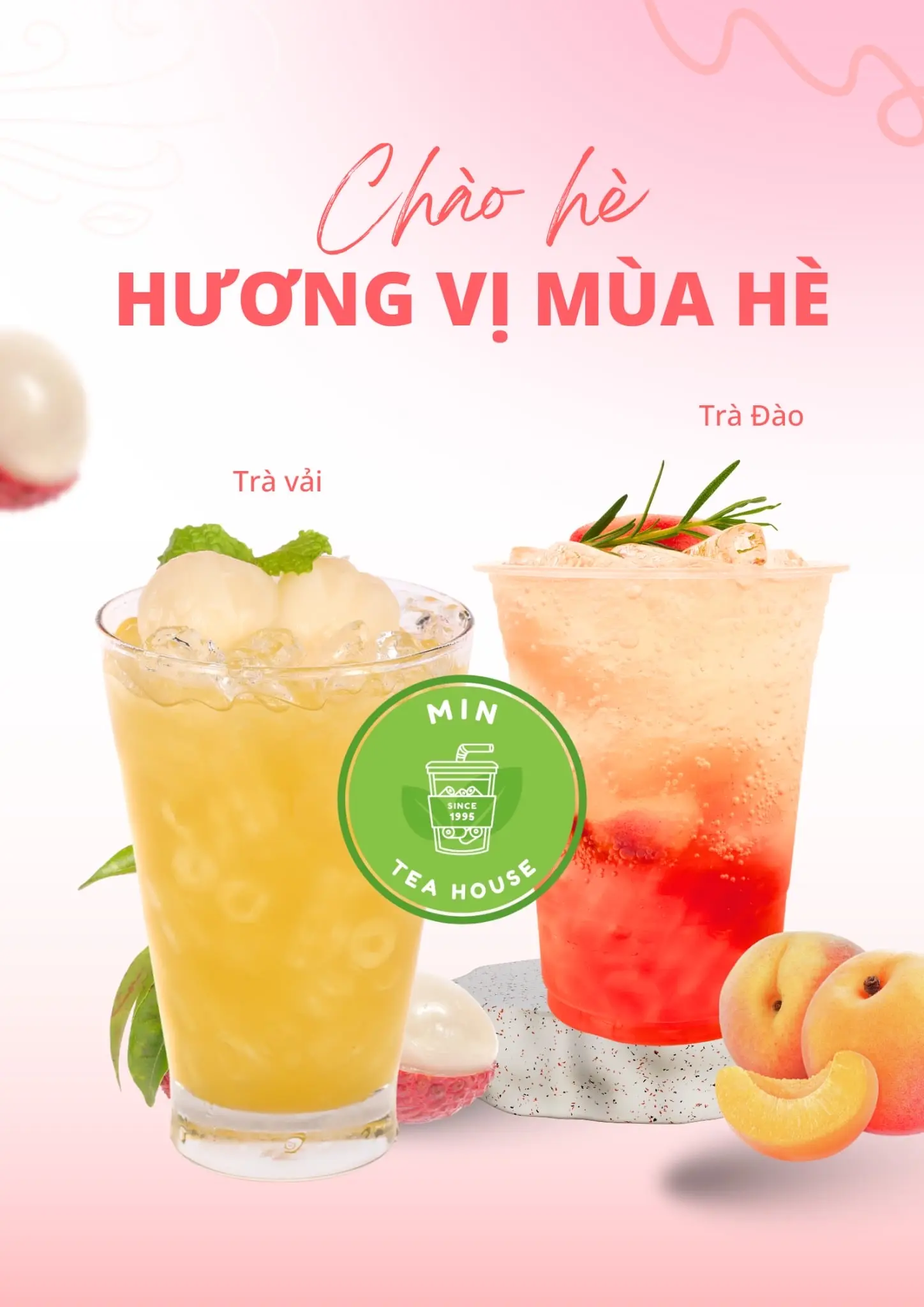 Hình ảnh COMBO Trà Đào(M) +  Trà Vải (M)
