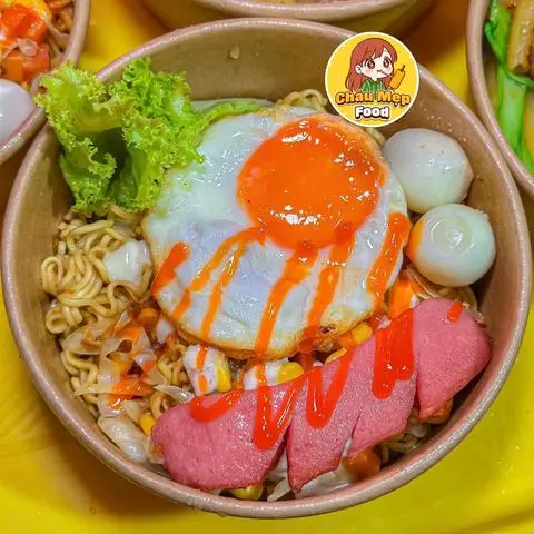 Hình ảnh Mì trộn Indomie Xúc Xích Trứng