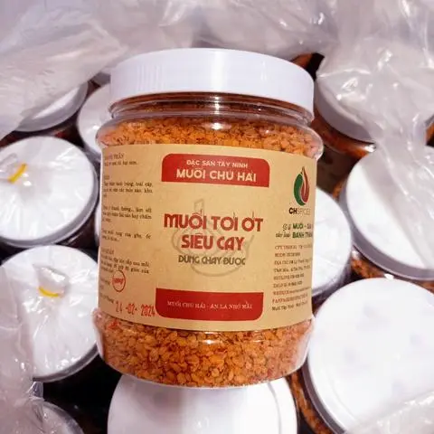 Hình ảnh Muối tỏi ớt siêu cay chú Hải (500g) 