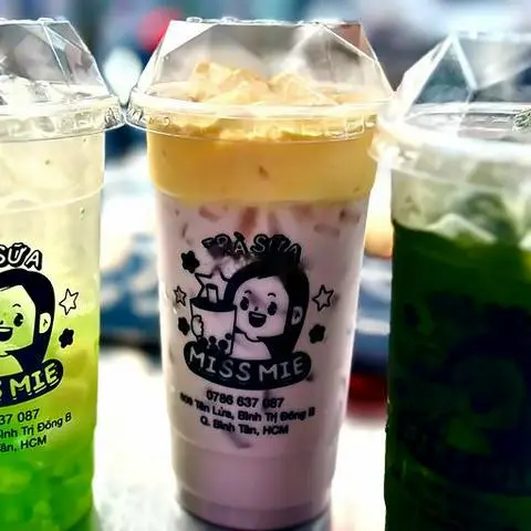 Hình ảnh Trà sữa khoai môn kem trứng 