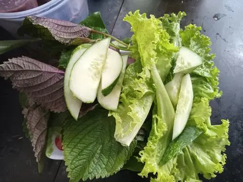 Hình ảnh rau thêm + dưa leo