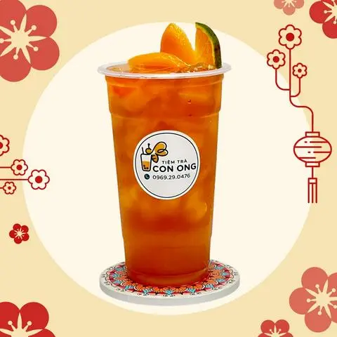 Hình ảnh Trà Đào Cam Tươi - Trân Châu Trắng