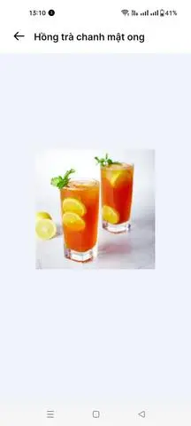 Hình ảnh Hồng trà chanh mật ong