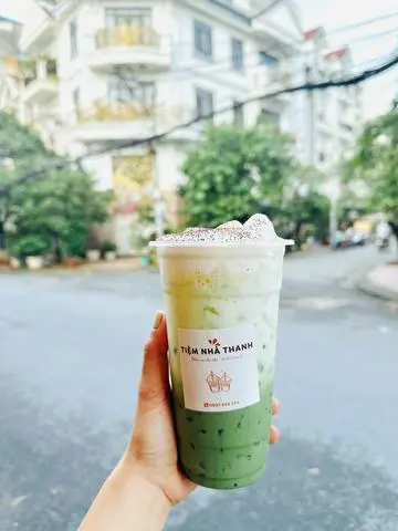 Hình ảnh Matcha latte kem muối