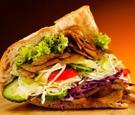 Hình ảnh kebab Thịt +Trà tắc