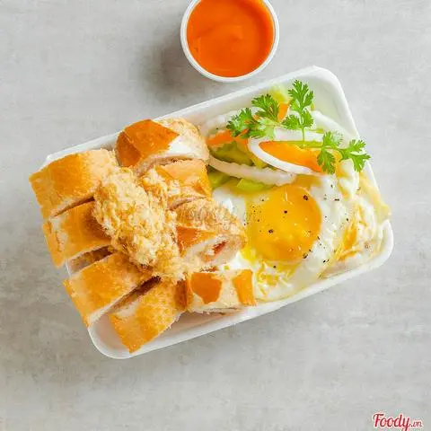 Hình ảnh Bánh mì trứng, chà bông